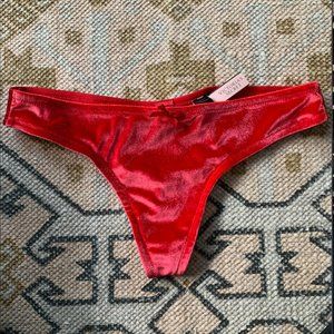 Brand New Never Worn Red Victoria's Secret Thong